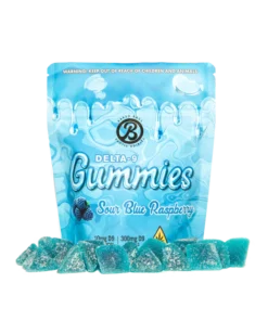 SOUR BLUE RASPBERRY GUMMIES