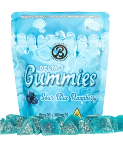 SOUR BLUE RASPBERRY GUMMIES
